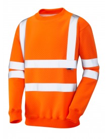 Leo  Winkleigh Crew Neck Sweatshirt – Orange